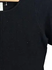 Vorschaubild 6 von TAIFUN Pullover Damen Gr. 38 Schwarz Schößchen 3/4 Arm Volant Strick Elegant