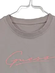 Vorschaubild 3 von Kinder T-Shirt Mädchen Gr. 146/152 Grau Rosa Logo Print Baumwolle