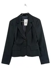 Vorschaubild 1 von Damen Blazer Schwarz Gr. 36 Klassisch Business Jacke