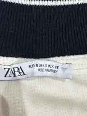 Vorschaubild 7 von Damen Pullunder V-Ausschnitt Beige Navy Preppy Gr. S Baumwolle
