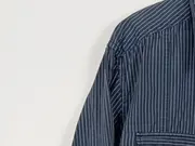 Vorschaubild 4 von Herren Freizeithemd Langarm Gestreift Blau Gr. XXL