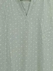 Vorschaubild 3 von Damen Bluse ärmellos Gr. 34 Grün Geometrisch Viskose