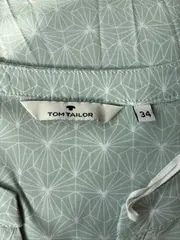 Vorschaubild 5 von Damen Bluse ärmellos Gr. 34 Grün Geometrisch Viskose