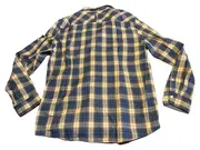 Vorschaubild 3 von Herren Freizeithemd Kariert Blau Gr. XL Langarm Baumwolle