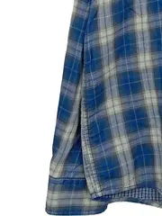 Vorschaubild 5 von Herren Freizeithemd Kariert Blau Gr. XL Langarm Baumwolle