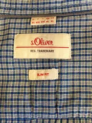 Vorschaubild 6 von Herren Freizeithemd Kariert Blau Gr. XL Langarm Baumwolle