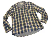 Vorschaubild 2 von Herren Freizeithemd Kariert Blau Gr. XL Langarm Baumwolle