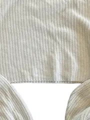 Vorschaubild 6 von Pullover Damen Strickpullover Cropped Rippstrick Beige Größe 36;S