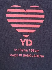 Vorschaubild 8 von YD Mädchen Top Tanktop Herzmuster Blau Pink Gr. 158 Baumwolle