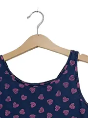 Vorschaubild 2 von YD Mädchen Top Tanktop Herzmuster Blau Pink Gr. 158 Baumwolle