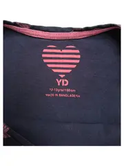 Vorschaubild 6 von YD Mädchen Top Tanktop Herzmuster Blau Pink Gr. 158 Baumwolle