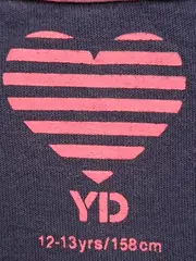 Vorschaubild 7 von YD Mädchen Top Tanktop Herzmuster Blau Pink Gr. 158 Baumwolle