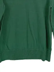 Vorschaubild 5 von Pullover Herren V-Ausschnitt Strickpullover Logo Grün Gr. M Baumwolle
