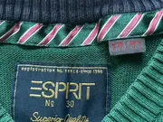 Vorschaubild 8 von Pullover Herren V-Ausschnitt Strickpullover Logo Grün Gr. M Baumwolle
