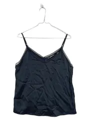 Vorschaubild 1 von Damen Top Camisole Spitze V-Ausschnitt Schwarz Gr. M elegant
