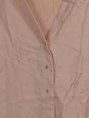 Vorschaubild 3 von Damen Hemdbluse Gr. 38 Rosa Viskose 3/4-Arm Casual