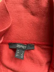 Vorschaubild 6 von Damen Pullover Baumwolle Langarm Uni Rot Gr. L 42 Herbst