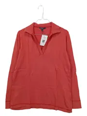 Vorschaubild 1 von Damen Pullover Baumwolle Langarm Uni Rot Gr. L 42 Herbst