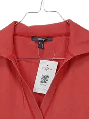 Vorschaubild 2 von Damen Pullover Baumwolle Langarm Uni Rot Gr. L 42 Herbst