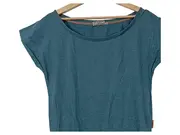 Vorschaubild 3 von Damen T-Shirt Gr. L Petrol Meliert Baumwolle Casual