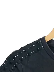 Vorschaubild 3 von Damen T-Shirt Schwarz Gr. 36/S Strass-Details Trefoil Logo