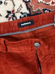 Vorschaubild 4 von Cordhose Herren Baumwolle Stretch Klassisch Orange Gr. W26/L