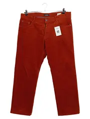 Vorschaubild 1 von Cordhose Herren Baumwolle Stretch Klassisch Orange Gr. W26/L