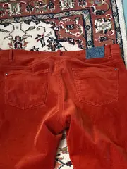 Vorschaubild 2 von Cordhose Herren Baumwolle Stretch Klassisch Orange Gr. W26/L