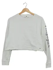 Vorschaubild 1 von Damen Sweatshirt Cropped Weiß Gr. XS Baumwolle