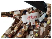 Vorschaubild 3 von Damen Bluse Langarm Schleife Nacken Gr. 38 M mehrfarbig Viskose