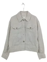 Vorschaubild 1 von Damen Leinen Jacke Gr. 36/S Beige Casual Übergangsjacke