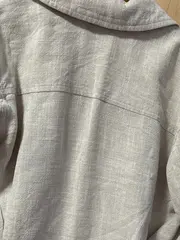 Vorschaubild 4 von Damen Leinen Jacke Gr. 36/S Beige Casual Übergangsjacke