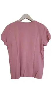Vorschaubild 2 von Damen T-Shirt Print Rosa Gr. L Baumwolle Casual
