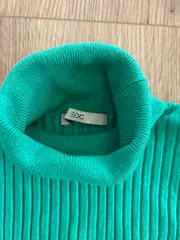 Vorschaubild 3 von EDC Damen Pullover Rollkragen Rippstrick Gr. 34 XS Grün Viskose Mix Langarm
