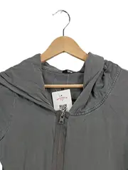 Vorschaubild 2 von Sweatjacke Damen Kapuzenjacke Gr. 38/M Grau Baumwolle Zip Hoodie Casual