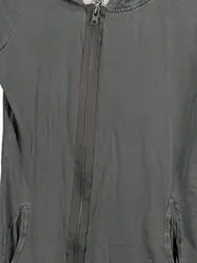 Vorschaubild 4 von Sweatjacke Damen Kapuzenjacke Gr. 38/M Grau Baumwolle Zip Hoodie Casual