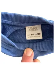Vorschaubild 4 von Kinder Pullover Sweatshirt Blau Gr. 120/122 Stickerei Travel