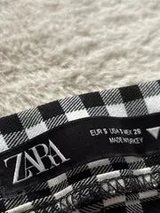 Vorschaubild 3 von Stoffhose Damen S kariert schwarz weiß Gingham Flare Hose