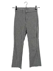 Vorschaubild 1 von Stoffhose Damen S kariert schwarz weiß Gingham Flare Hose