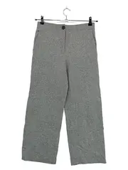 Vorschaubild 1 von Stoffhose Damen Gr. 36 Grau Fischgrät Wolle Business