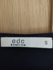 Vorschaubild 4 von Damen Langarmshirt Punkte Blau Gr. S 36 Baumwolle