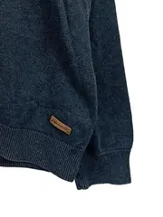 Vorschaubild 5 von Herren Pullover Langarm Gr. L Grau Meliert Baumwolle