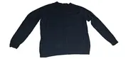 Vorschaubild 2 von Herren Pullover Langarm Gr. L Grau Meliert Baumwolle