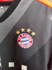 Vorschaubild 2 von FC Bayern München Away Trikot Kinder 152 Grau 2016/17 Kurzarm Polyester