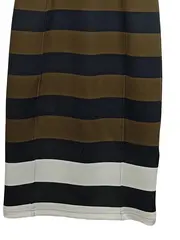 Vorschaubild 4 von Bleistiftkleid Damen Gr. S gestreift Oliv Schwarz Weiß ärmellos