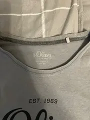 Vorschaubild 4 von Herren T-Shirt Regular Fit Logo-Print Grau Gr. XXL