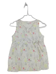 Vorschaubild 1 von Mädchen Bluse Ärmellos Vogelmotiv Weiß Baumwolle Gr. 158