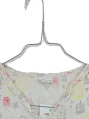 Vorschaubild 3 von Mädchen Bluse Ärmellos Vogelmotiv Weiß Baumwolle Gr. 158