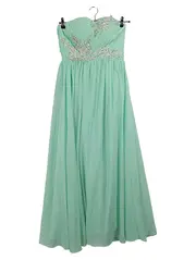 Vorschaubild 1 von Abendkleid Ballkleid Mintgrün Strass Gr. 32 Maxikleid