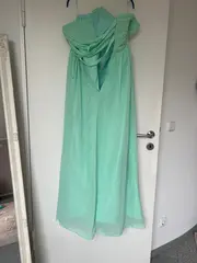 Vorschaubild 4 von Abendkleid Ballkleid Mintgrün Strass Gr. 32 Maxikleid